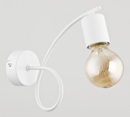 Kinkiet ALFA TANGO BIAŁY 1xE27 8cm | 23610