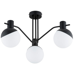 Lampa sufitowa ALFA ENIGMA CZARNA & BIAŁA 3xE14 58cm | 62252