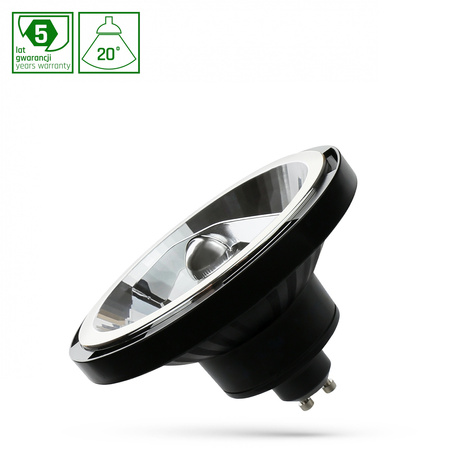 LED AR111 GU10 230V 10W SMD 20st NW BLACK SPECTRUM