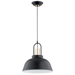 Lampa wisząca ALFA MIRAVE CZARNO-ZŁOTA 1xE27 40cm | 61319