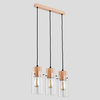 Lampa wisząca ALFA TANTUM DREWNIANA 3xE27 13cm | 60176