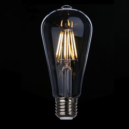 Żarówka LED E27 ST64 12W filament EDISON VINTAGE | barwa neutralna