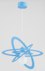 Lampa dziecięca wisząca ORLANDO BLUE E27 wys. 90cm | niebieska
