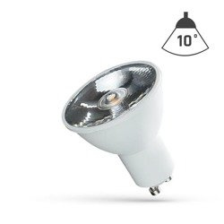 LED GU10 230V 6W SMD 10ST NW Z SOCZEWKĄ SPECTRUM