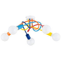 Lampa sufitowa ALFA DRAGO MULTIKOLOR 5x E27 51cm | 63355