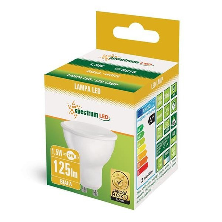 LED GU10 230V 1,5W SMD NW Z MATOWĄ SZYBKĄ SPECTRUM