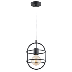 Lampa wisząca ALFA JUNO CZARNA 1xE27 20cm | 61283