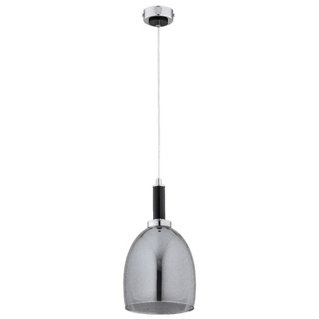 Lampa wisząca ALFA LISSY CZARNA & CHROM 1xE27 17cm | 61396