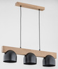 Lampa wisząca ALFA GROS DREWNIANA 3xE27 15cm | 62089
