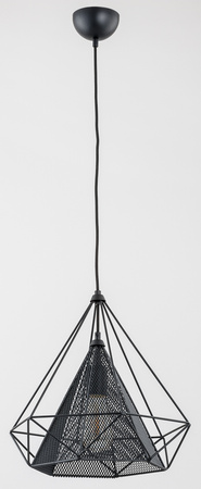Lampa wisząca ALFA NET CZARNA 1xE27 36cm | 60499