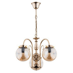 Żyrandol ALFA HERO ZŁOTA 3xE14 51cm | 28273