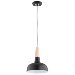 Lampa wisząca ALFA GOXA CZARNA 1xE27 23cm | 61316