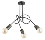 Lampa sufitowa ALFA TANGO 58 NEW CZARNA 3xE27 48cm | 26043