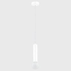 Lampa wisząca ALFA JAZZ BIAŁA 1xE27 10cm | 60914
