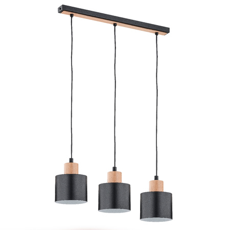 Lampa wisząca ALFA IVO CZARNA 3xE27 13cm | 62092