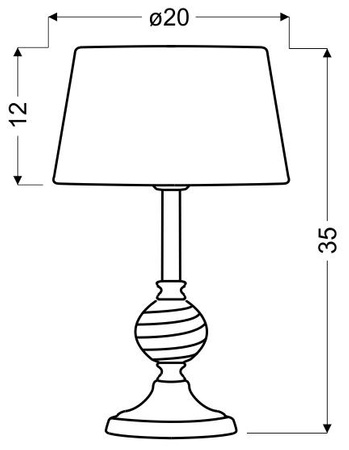 Lampa gabinetowa/stołowa/nocna FERO 41-34618 seledynowa 1x60W E27