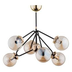 Lampa sufitowa ALFA ELBA ZŁOTA 6xE14 63cm | 28256