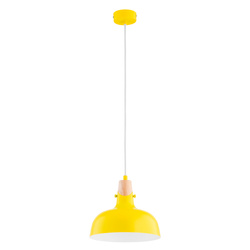 Lampa wisząca ALFA SOLO GEM ŻÓŁTA 1xE27 23cm | 61322