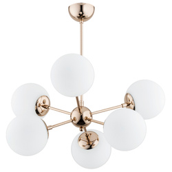 Lampa sufitowa ALFA SANDY ZŁOTA 6xE14 63cm | 63097