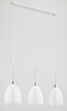 Lampa wisząca ALFA RONDA BIAŁA 3xE27 18cm | 60138