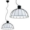 Lampa wisząca ALFA BONNY CZARNO-BIAŁA 1xE27 41cm | 60466