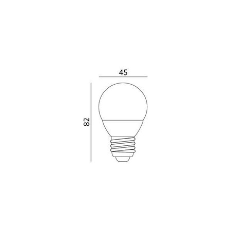 Żarówka LED E27 6W neutralna 4000K kulka G45