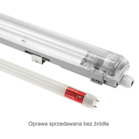 Przelotowa oprawa hermetyczna LIMEA LED TUBE SLIM 20W dł. 158cm | szary