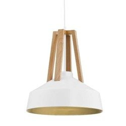 Lampa wisząca ALFA DROP BIAŁA 1xE27 33cm | 60292