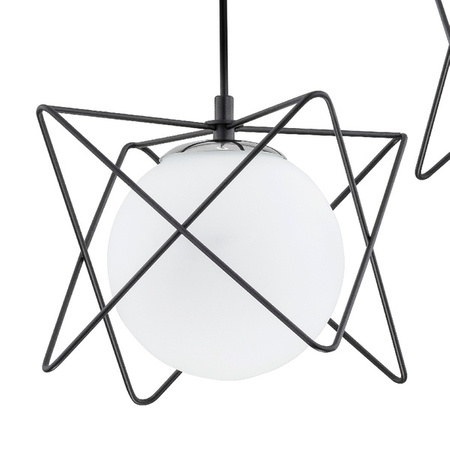Lampa wisząca ALFA SAGITO TRACK CZARNO-BIAŁA 3xE14 20cm | 62201