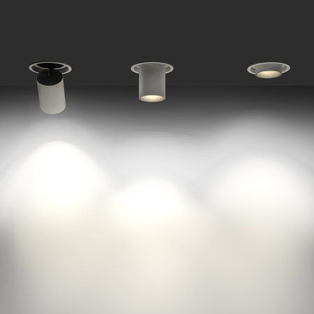 Wysuwany reflektor podtynkowy LED śr, 13cm 21W 3000K WLD In Out L | czarny