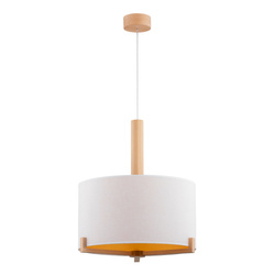 Lampa wisząca ALFA FORTA DREWNIANA 1xE27 45cm | 61199