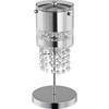 Lampa stołowa z kryształkami BRUNO chrom śr. 15cm