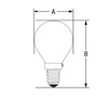 LED KULKA E-14 230V 4W COG WW CLEAR SPECTRUM