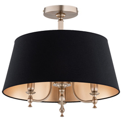 Lampa sufitowa ALFA ROSETTA 63 ZŁOTA & CZARNA 3xE14 55cm | 62476