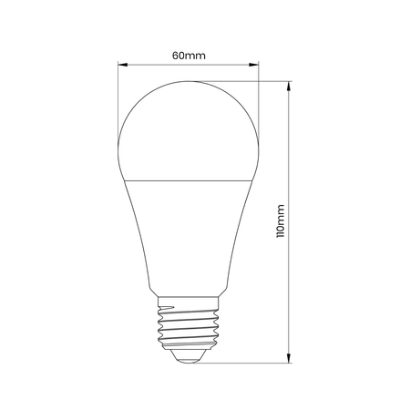 Żarówka LED 11W E27 A60 barwa ciepła 3000K