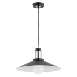 Lampa wisząca ALFA BOLERO DUO CZARNA 1xE27 40cm | 61279