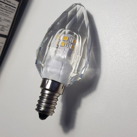 Żarówka LED E14 4,3W neutralna 4000K ozdobna kryształowa