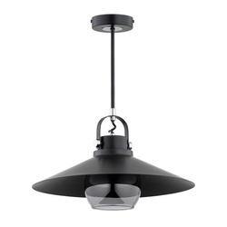 Lampa wisząca ALFA TIZEN PRO CZARNA 1xE27 55cm | 61214