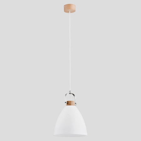 Lampa wisząca ALFA HERMINA DREWNIANA 1xE27 22cm | 9642