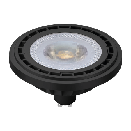 Żarówka GU10 AR111, 10W LED, barwa ciepła 3000K I Czarny, AR8040