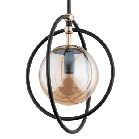 Lampa wisząca ALFA MANDI CZARNA 1xE14 30cm | 60886