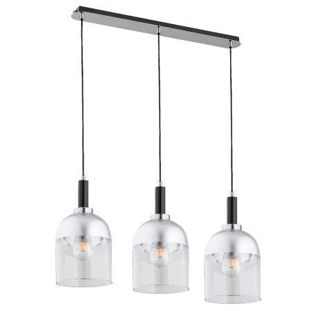 Lampa wisząca ALFA VENTO SREBRNA 3xE27 18cm | 62193