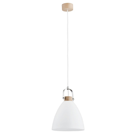 Lampa wisząca ALFA HERMINA DREWNIANA 1xE27 22cm | 9642