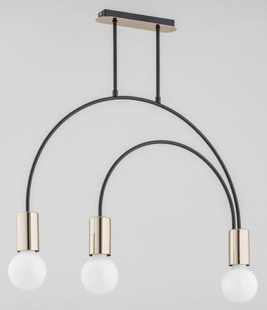 Lampa sufitowa ALFA HARRY CZARNA 3xE27 65cm | 62099