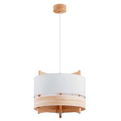Lampa wisząca ALFA GALDI DUET DREWNIANA 1xE27 40cm | 61296