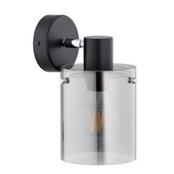 Kinkiet ALFA ESSENT CZARNY & CHROM 1xE27 16cm | 91520