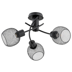 Lampa sufitowa ALFA WATSA CZARNA 3xE27 50cm | 25793