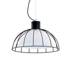 Lampa wisząca ALFA BONNY CZARNO-BIAŁA 1xE27 41cm | 60466