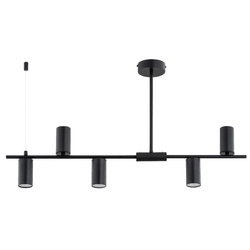 Lampa sufitowa ALFA URANOS CZARNA 5xGU10 85cm | 63315