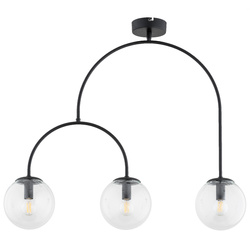 Lampa sufitowa ALFA DILAR CZARNA 3xE14 70cm | 62493